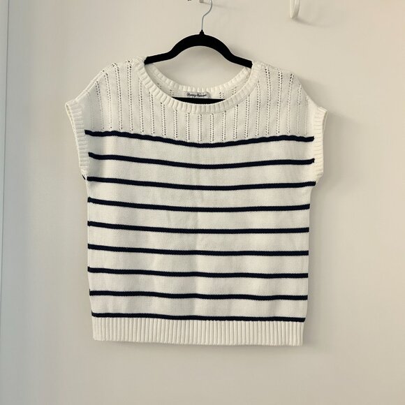 Tommy Bahama Women's Pickford Knit Sweater Top Nautical Striped Size XS - Picture 2 of 6